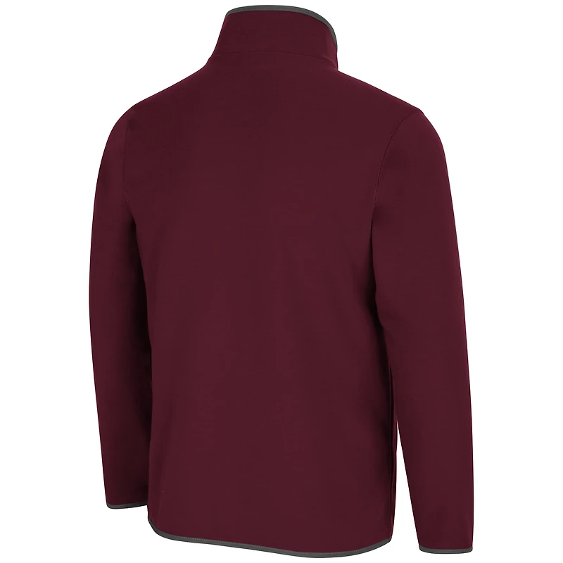Veste pull-over à boutons-pression Colosseum Maroon Arizona State Sun Devils Rebound pour homme