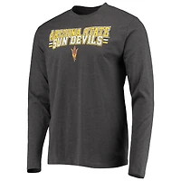 Men's Concepts Sport Maroon/Heathered Charcoal Arizona State Sun Devils Meter Long Sleeve T-Shirt & Pants Sleep Set