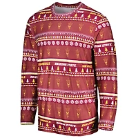 Men's Concepts Sport Maroon Arizona State Sun Devils Swivel Long Sleeve T-Shirt & Pants Sleep Set