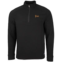 Men's Cutter & Buck Black Arizona State Sun Devils Coastal Half-Zip Pullover Jacket
