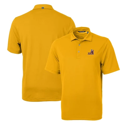 Men's Cutter & Buck Gold Arizona State Sun Devils Team Logo Virtue Eco Pique Recycled Polo