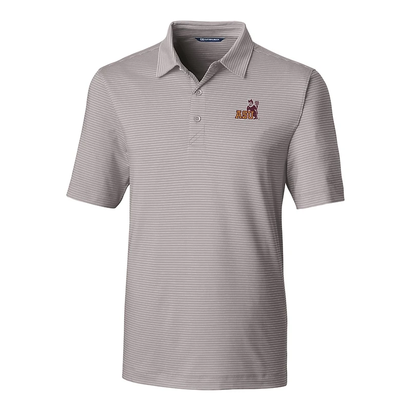 Polo extensible à rayures crayon Forge pour homme, gris, Cutter & Buck, Arizona State Sun Devils, grandes tailles