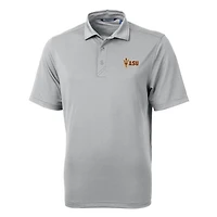Polo recyclé Virtue Eco Pique gris Cutter & Buck pour homme, coupe grande et taille, des Sun Devils de l'Arizona State