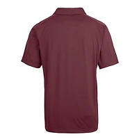 Polo texturé stretch grande taille Cutter & Buck bordeaux pour homme, logo de l'équipe des Arizona State Sun Devils.