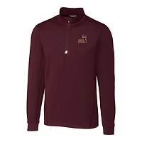 Pull à col zippé Cutter & Buck bordeaux Arizona State Sun Devils Traverse pour homme