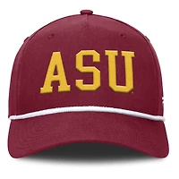 Casquette ajustable en corde pour balle fausse fanatique pour homme, couleur marron, Arizona State Sun Devils