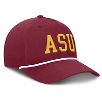 Casquette ajustable en corde pour balle fausse fanatique pour homme, couleur marron, Arizona State Sun Devils