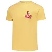 T-shirt à doublure épaisse pour homme, motif paysage, couleurs confort, Arizona State Sun Devils, couleur or