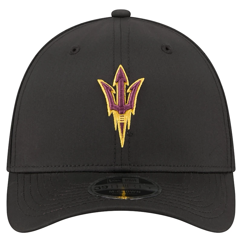 Men's New Era  Black Arizona State Sun Devils 39THIRTY M-Crown Flex Fit Hat