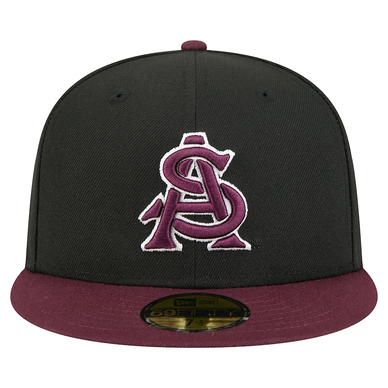 Men's New Era Black Arizona State Sun Devils On-Field Baseball Fitted Hat