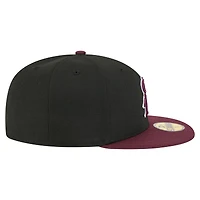 Casquette de baseball ajustée New Era noire pour homme, modèle Arizona State Sun Devils On-Field