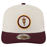 Men's New Era Cream/Maroon Arizona State Sun Devils Loyal Corduroy 9SEVENTY Adjustable Hat