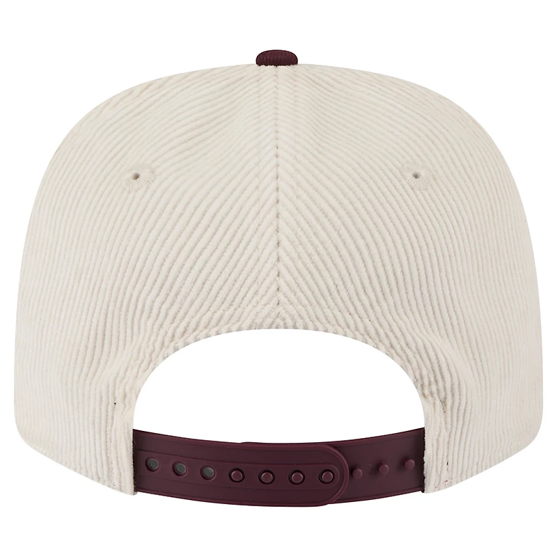 Men's New Era Cream/Maroon Arizona State Sun Devils Loyal Corduroy 9SEVENTY Adjustable Hat