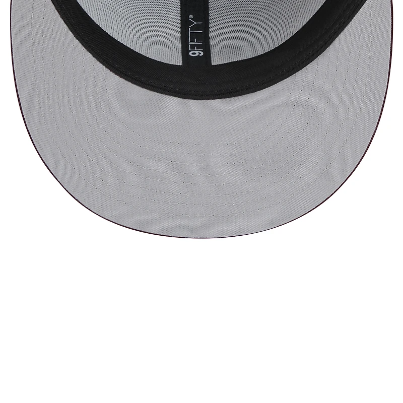 Casquette Snapback 9FIFTY Trucker de New Era pour homme, couleur bordeaux, Arizona State Sun Devils