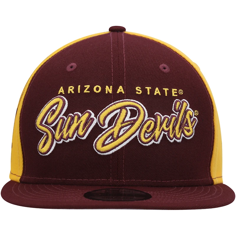 Casquette Snapback 9FIFTY Outright Arizona State Sun Devils New Era marron pour homme