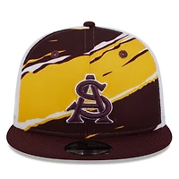 Casquette New Era Arizona State Sun Devils Tear Trucker 9FIFTY Snapback marron pour homme