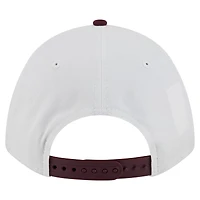 Men's New Era White/Maroon Arizona State Sun Devils Arch Two-Tone Rope 9FORTY A-Frame M-Crown Adjustable Hat