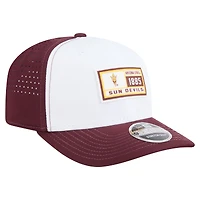 Casquette ajustable New Era 9SEVENTY perforée et ajustable pour homme, blanc/marron, Arizona State Sun Devils