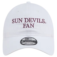 Casquette ajustable New Era blanche 9TWENTY pour homme, Arizona State Sun Devils