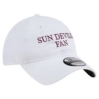 Casquette ajustable New Era blanche 9TWENTY pour homme, Arizona State Sun Devils