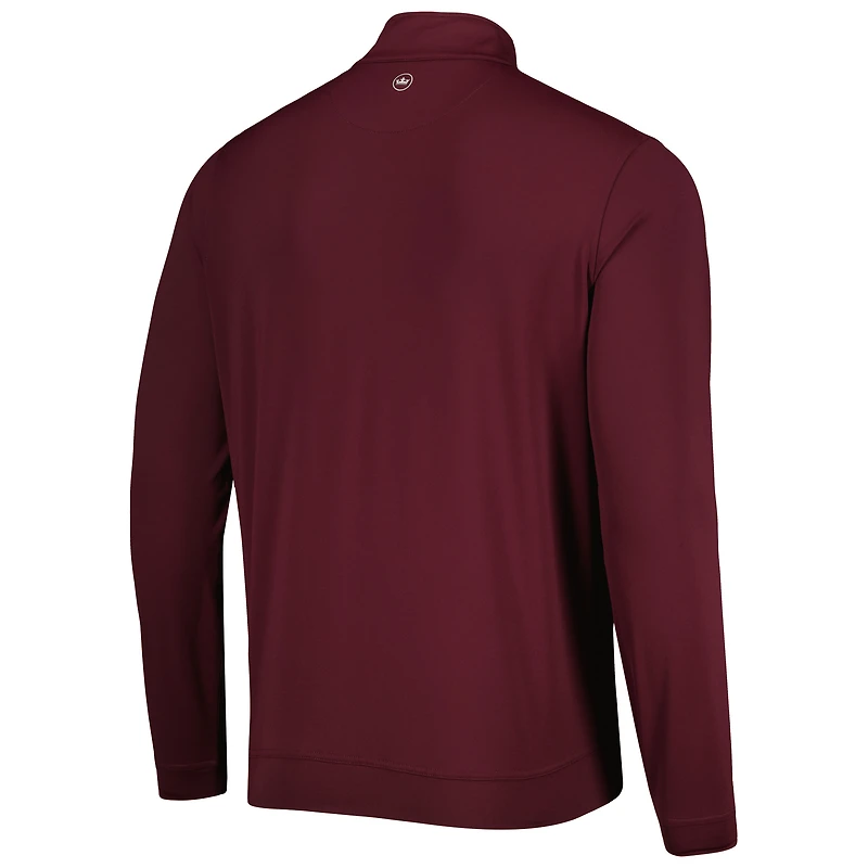 Haut zippé Peter Millar Arizona State Sun Devils Perth marron pour homme