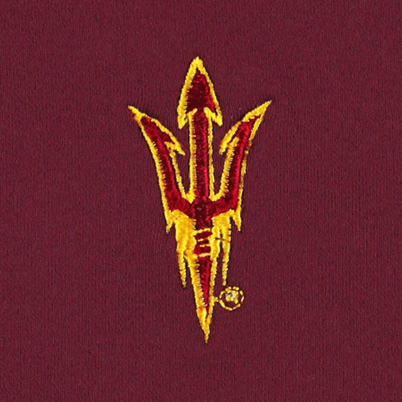 Haut zippé Peter Millar Arizona State Sun Devils Perth marron pour homme