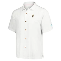 Men's Tommy Bahama White Arizona State Sun Devils Castaway Game Camp Button-Up Shirt