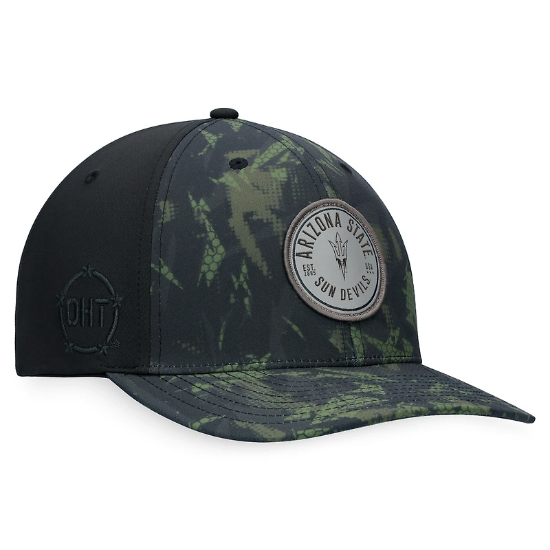 Men's Top of the World Black Arizona State Sun Devils OHT Military Appreciation Camo Render Flex Hat