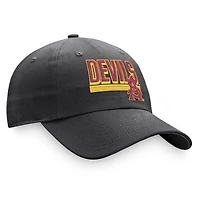 Casquette réglable pour homme Top of the World Charcoal Arizona State Sun Devils Slice