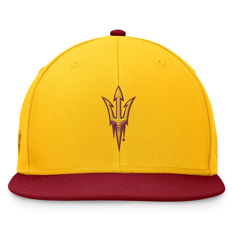 Men's Top of the World Gold/Maroon Arizona State Sun Devils Rally Two-Tone Fitted Hat