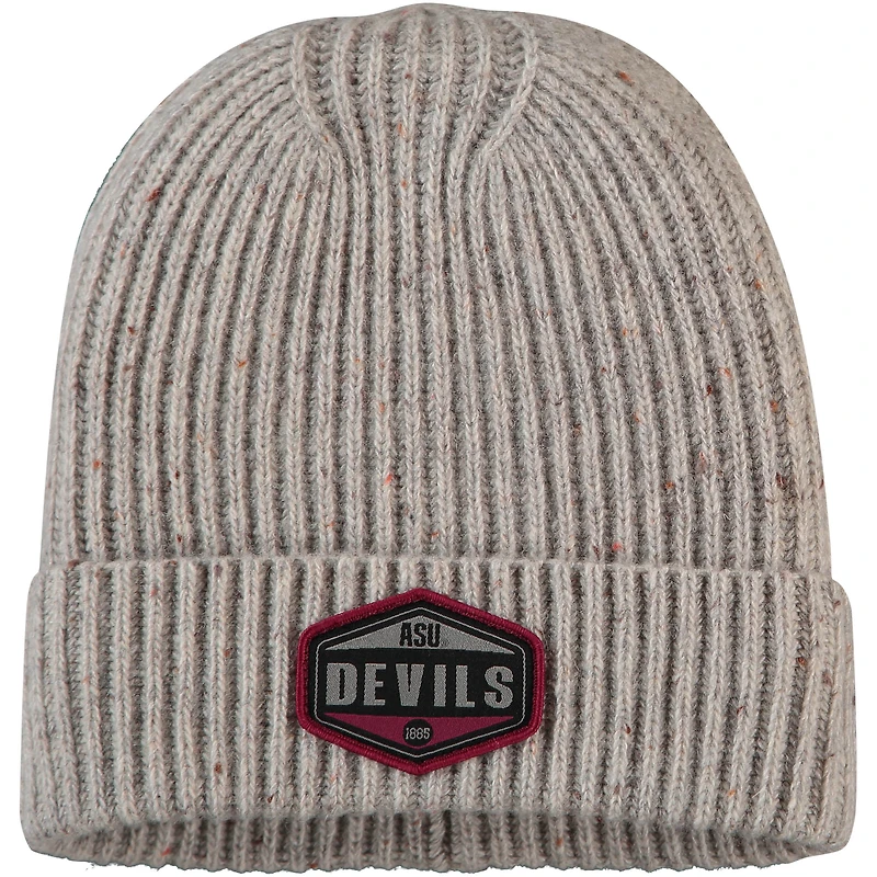 Bonnet en tricot gris à revers Arizona State Sun Devils Alp pour hommes Top of the World