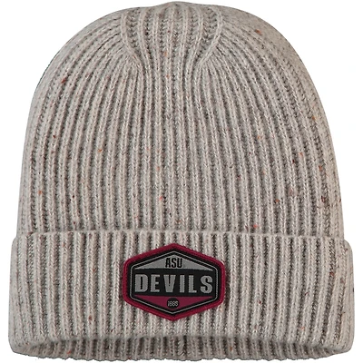 Bonnet en tricot gris à revers Arizona State Sun Devils Alp pour hommes Top of the World