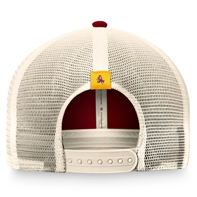Men's Top of the World Maroon Arizona State Sun Devils Refined Trucker Adjustable Hat