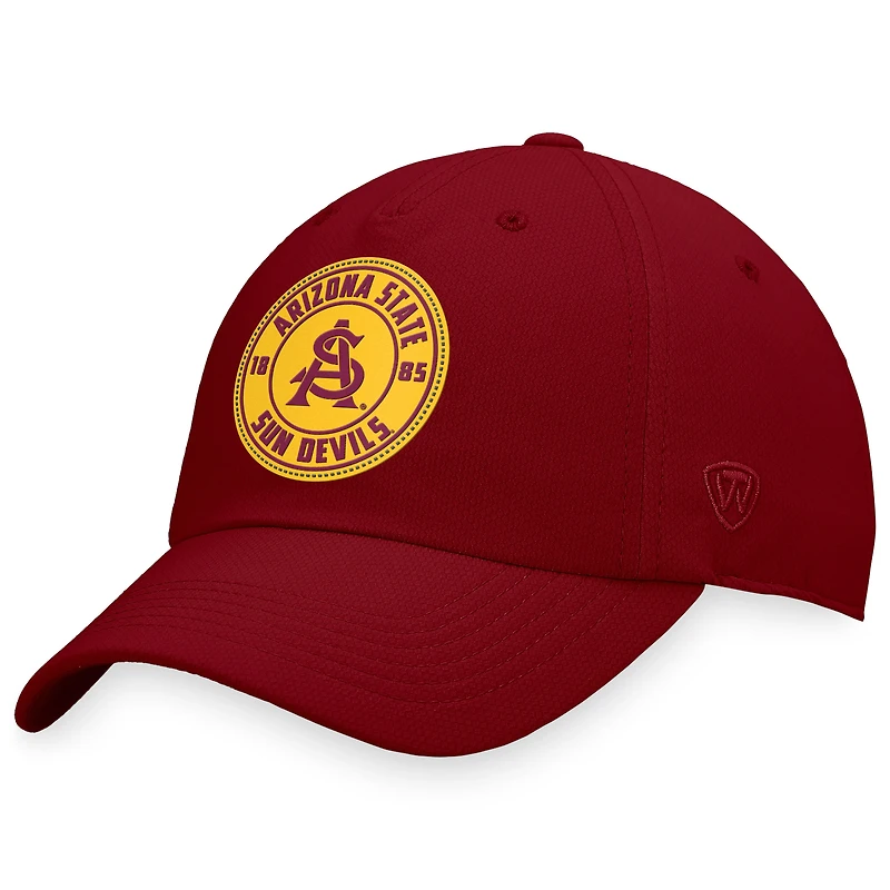 Casquette réglable pour homme Top of the World Maroon Arizona State Sun Devils Region