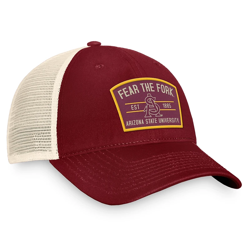 Casquette Snapback Top of the World Arizona State Sun Devils Unruly Slouch pour homme