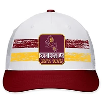 Men's Top of the World White/Maroon Arizona State Sun Devils Retro Fade Snapback Hat