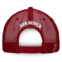 Casquette Snapback Top of the World Arizona State Sun Devils Tone Down pour homme, blanc/marron