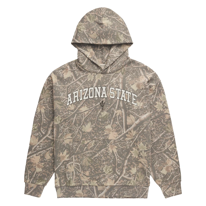 Men's Uscape Apparel  Camo Arizona State Sun Devils Back Bay Fleece Hoodie