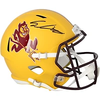 Casque réplique Riddell Sparky Speed ​​autographié par Sam Leavitt des Arizona State Sun Devils
