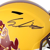 Sam Leavitt Arizona State Sun Devils Autographed Riddell Sparky Speed Replica Helmet 