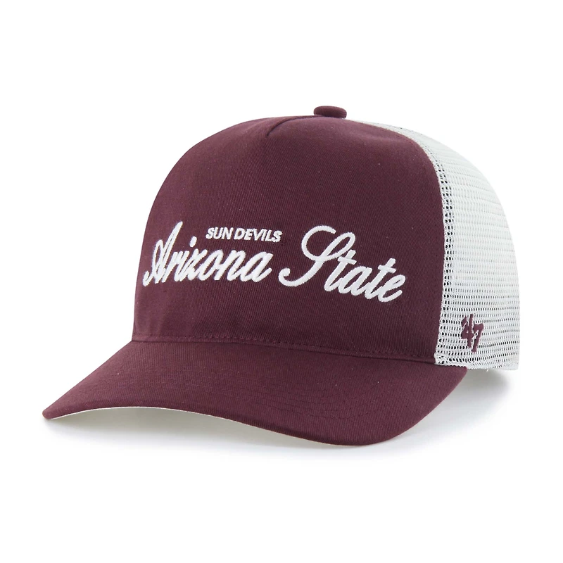 Unisex '47 Maroon Arizona State Sun Devils Contemporary Basics Foundation Trucker Hitch Adjustable Hat