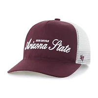 Unisex '47 Maroon Arizona State Sun Devils Contemporary Basics Foundation Trucker Hitch Adjustable Hat