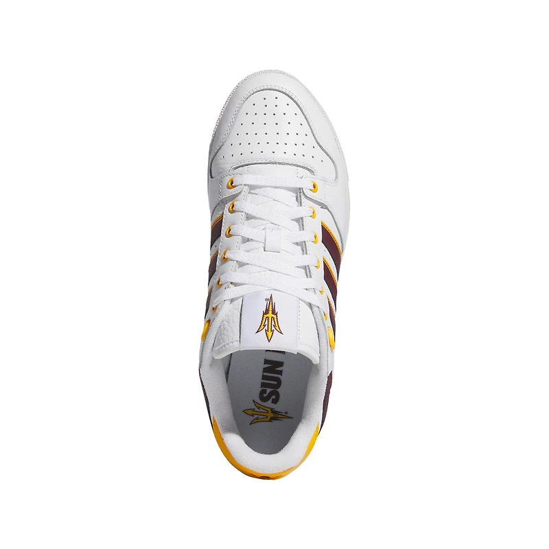 Unisex adidas White/Maroon Arizona State Sun Devils Centennial 85 Low Basketball Shoes