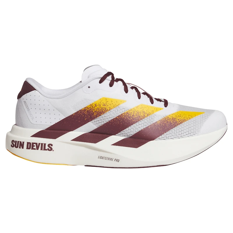 Unisex adidas White Arizona State Sun Devils Adizero Evolution SL Running Shoes