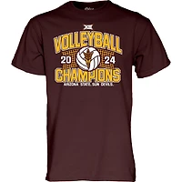 Unisex Blue 84 Maroon Arizona State Sun Devils 2024 Big 12 Volleyball Regular Season Champions T-Shirt