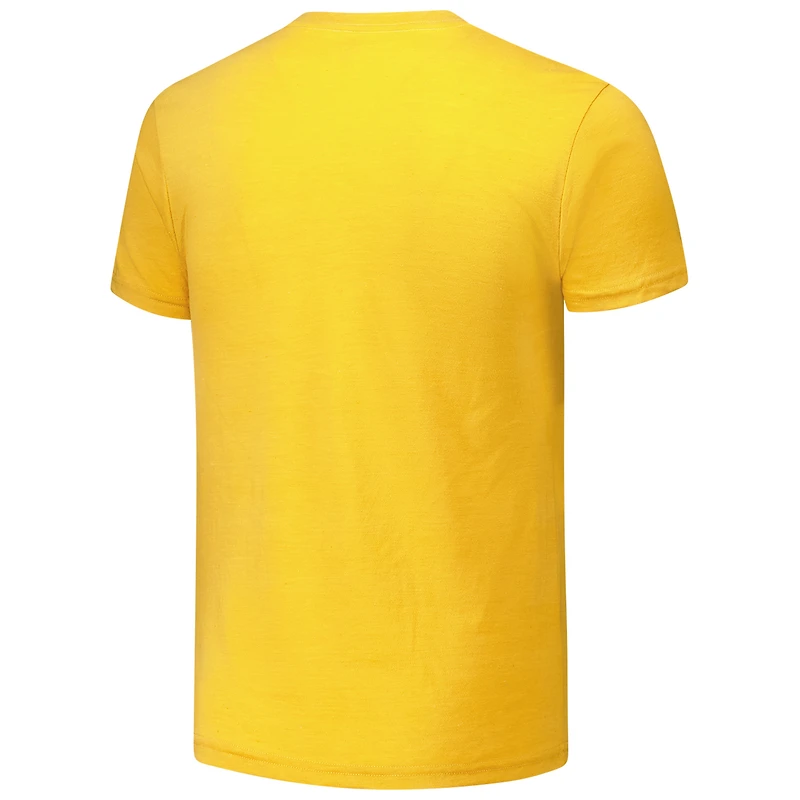 Unisex Charlie Hustle Gold Arizona State Sun Devils Forks Up Tri-Blend T-Shirt