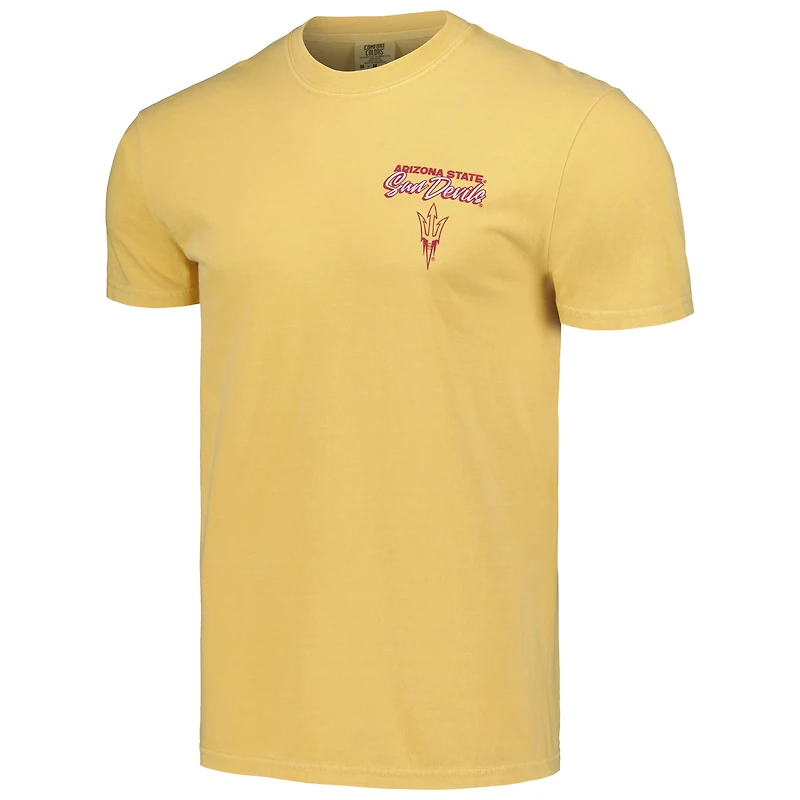 T-shirt unisexe doré des Sun Devils de l'État l'Arizona, Hyper Local Cactus State