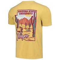 T-shirt unisexe doré des Sun Devils de l'État l'Arizona, Hyper Local Cactus State