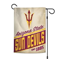 Drapeau de jardin double face WinCraft Arizona State Sun Devils 12" x 18" avec logo rétro