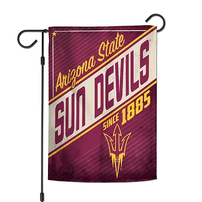 Drapeau de jardin double face WinCraft Arizona State Sun Devils 12" x 18" avec logo rétro